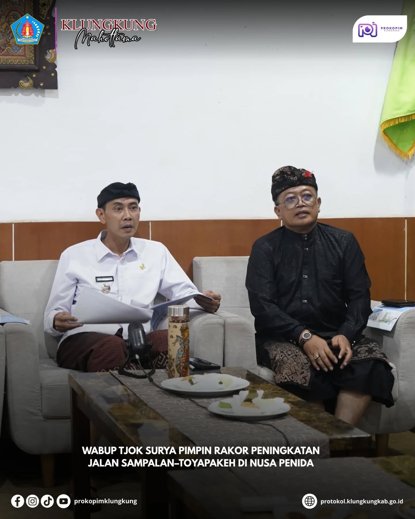 Rapat Koordinasi (Rakor) terkait peningkatan Jalan Sampalan–Toyapakeh