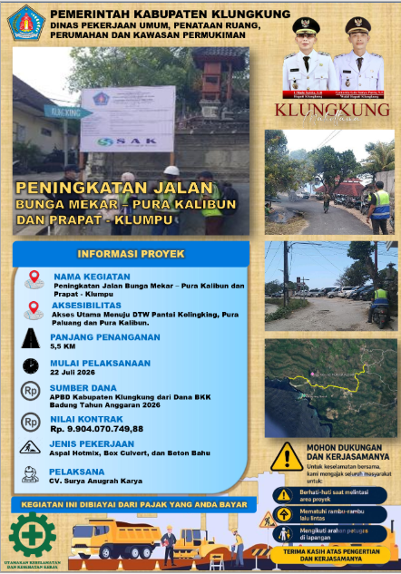 Peningkatan Infrastruktur Jalan Bunga Mekar–Pura Kalibun dan Prapat–Klumpu untuk Mendukung Aksesibilitas Masyarakat