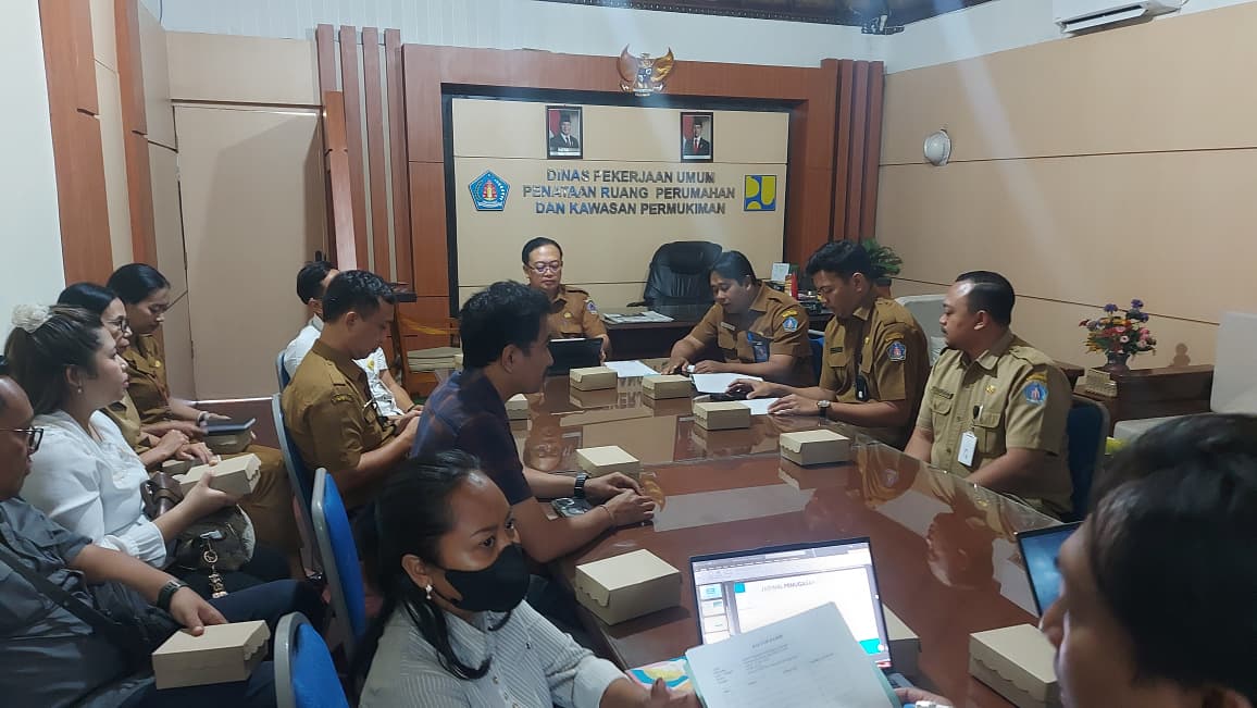 Rapat Koordinasi Penataan Kawasan Pura Watuklotok, Dinas PUPRPKP Matangkan Persiapan Pelaksanaan Pekerjaan