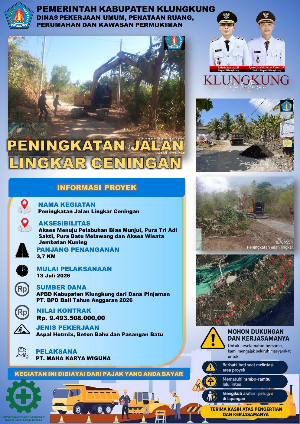 Peningkatan Jalan Lingkar Ceningan